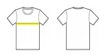 Straight-cut shirt diagram